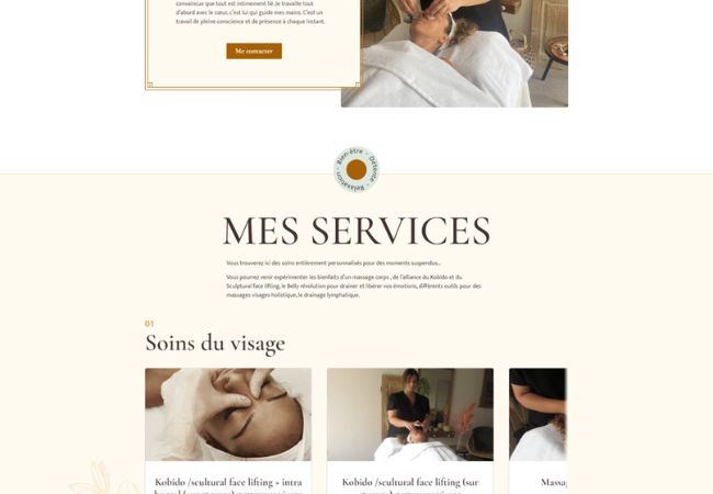 portfolio site onepage pernille sausset